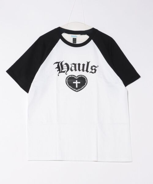Hauls tシャツ いかつロゴBIGラグランTEE レディース メンズ Hauls tシャツ いかつロゴBIGラグランTEE レディース メンズ
