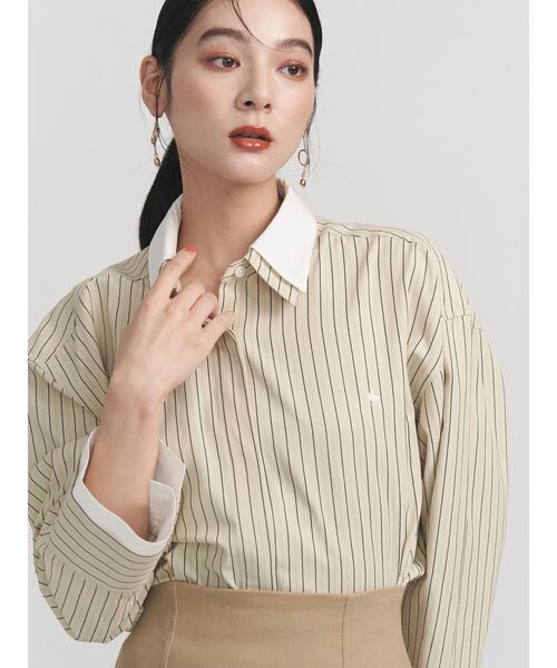 ブラウス シャツ 「POLO BCSコラボ」レイヤードカラーカフスシャツ レディース POLO BCS ブラウス シャツ 「POLO BCSコラボ」レイヤードカラー