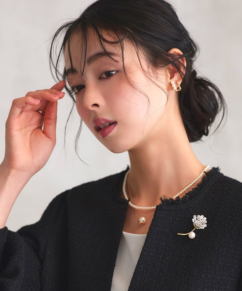 RUIRUE BOUTIQUE（ルイルエブティック） ブローチ フラワー ビジュー