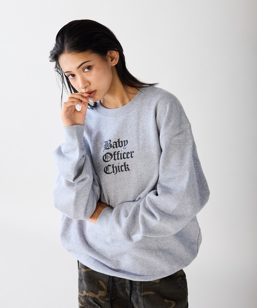 Chick トレーナー スウェット 「2color 」Baby Officer LOGO BIG SWEAT