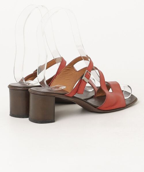 「Franco Martini」 ヒールサンダル 36.5 レッド レディース_画像2