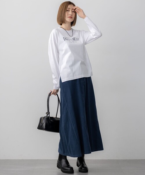 23区（ニジュウサンク） スカート 「Oggi11月号掲載/洗える」コットン