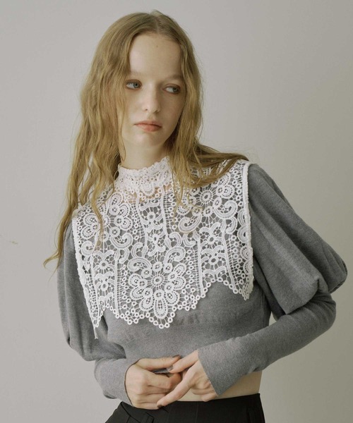 VIOLETTA（ヴィオレッタ） 長袖ニット FREE グレー レディース