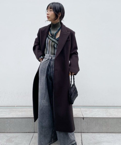 STUDIOUS（ステュディオス） チェスターコート 1 ブラウン レディース