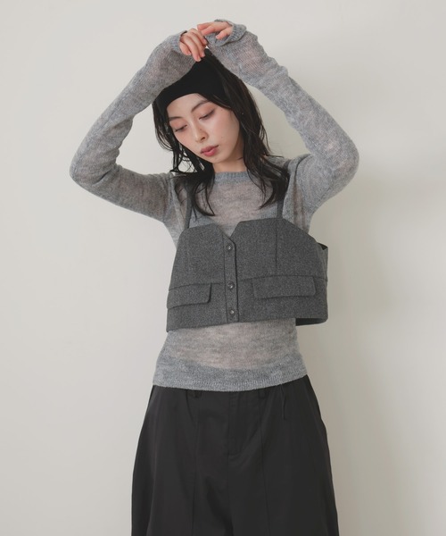 LIAN（リアン） キャミソール ウールライクビスチェ : ZOZOTOWN Yahoo