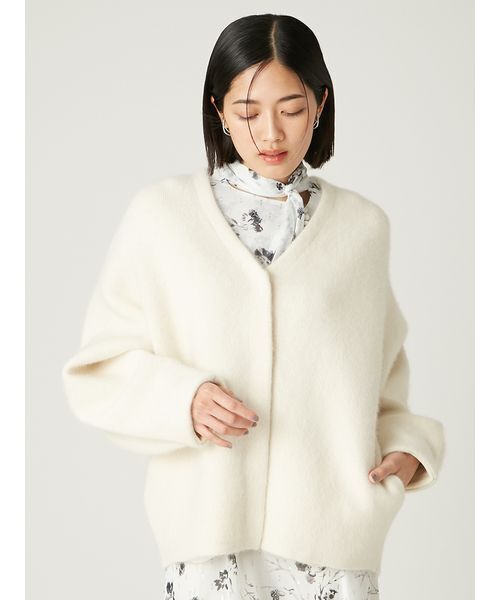 FRAY I.D（フレイ・アイディー） カーディガン ダブルフェイスラクーン