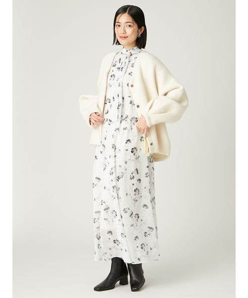 FRAY I.D（フレイ・アイディー） カーディガン ダブルフェイスラクーン