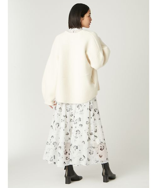 FRAY I.D（フレイ・アイディー） カーディガン ダブルフェイスラクーン