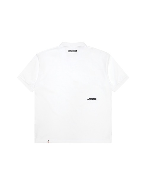 「AAPE BY A BATHING APE」 半袖ポロシャツ LARGE ダークグリーン メンズ_画像3