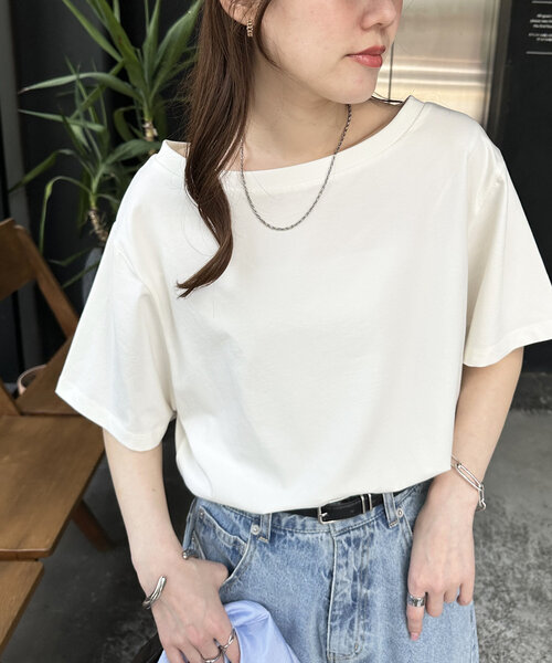 Discoat（ディスコート） 半袖Tシャツ FREE サックスブルー レディース