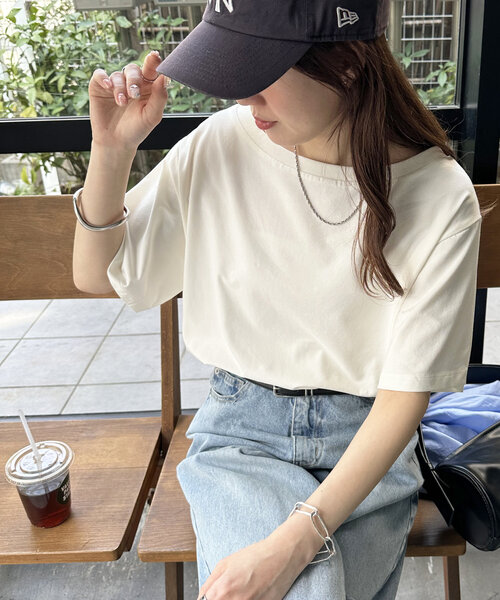 Discoat（ディスコート） 半袖Tシャツ FREE サックスブルー レディース