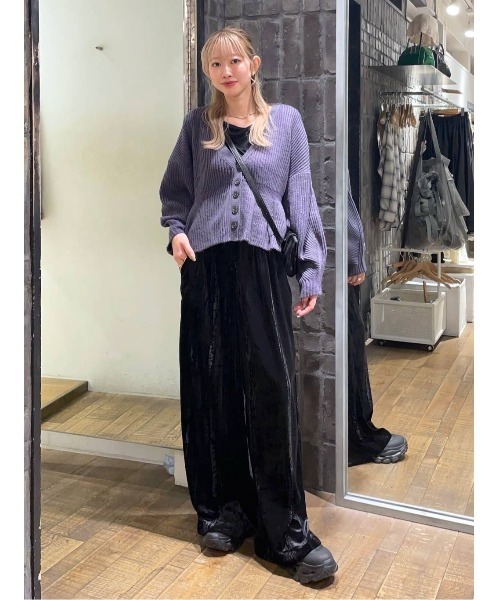 JEANASIS（ジーナシス） カーディガン 7GアゼペプラムVニット