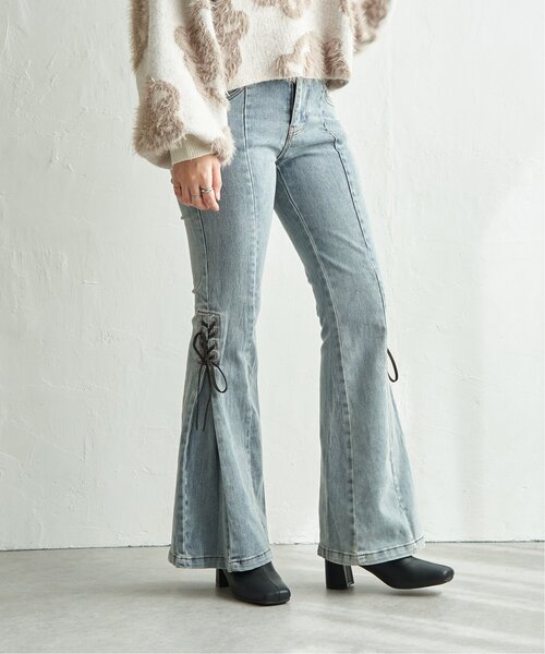 着用一回　トレゾア　リボンジーンズ 505ZXX レギュラーストレート デニムパンツ ジーンズ セットアップ