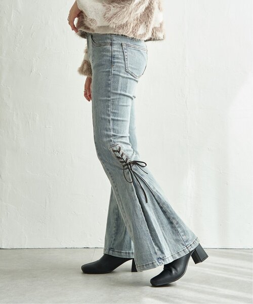 VENCE EXCHANGE ジーンズ デニム デニムパンツ サイドカットアウト