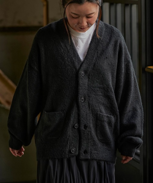 REMI RELIEF（レミ レリーフ） カーディガン 起毛ニットカーデ(無地