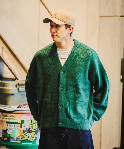 ム*ュ様 レミレリーフ　カーディガン REMI RELIEF（レミ レリーフ） カーディガン 起毛ニットカーデ(無地