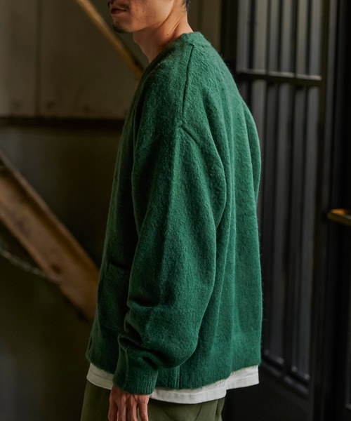 REMI RELIEF（レミ レリーフ） カーディガン 起毛ニットカーデ(無地