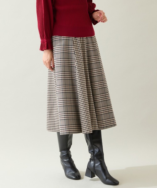 Rose Tiara（ローズティアラ） スカート MIXチェックフレアスカート
