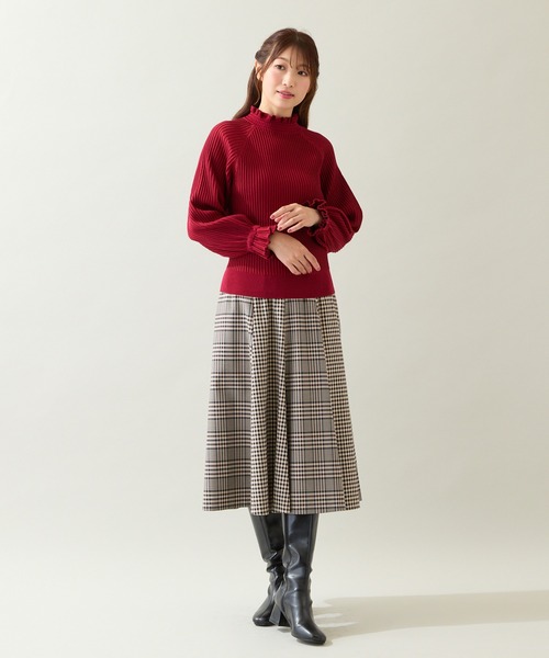 Rose Tiara(ローズティアラ) スカート MIXチェックフレアスカート Rose Tiara(ローズティアラ) スカート MIXチェックフレアスカート