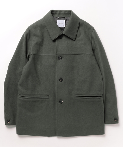 EDIFICE（エディフィス） ピーコート LARGE チャコールグレー メンズ