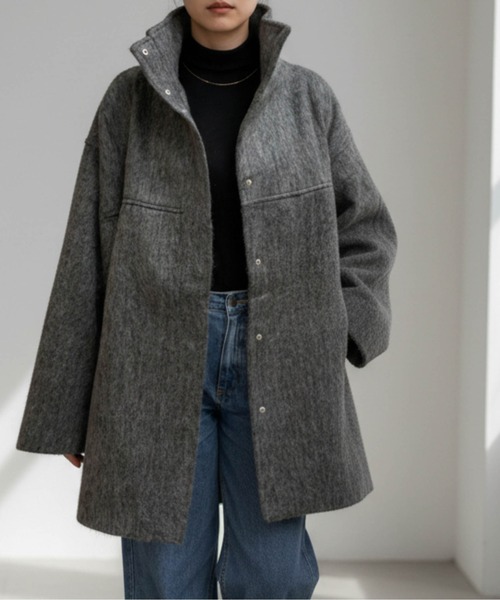 Per sist ence（パーシエンス） ステンカラーコート コート シャギー