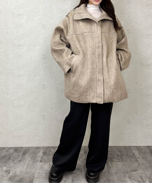 Per sist ence（パーシエンス） ステンカラーコート コート シャギー