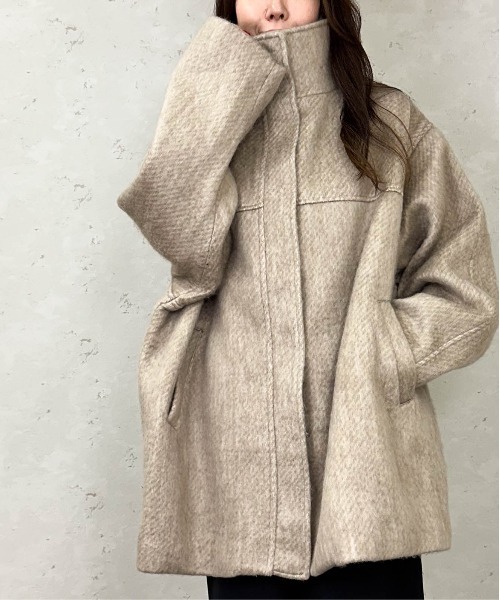 Per sist ence（パーシエンス） ステンカラーコート コート シャギー