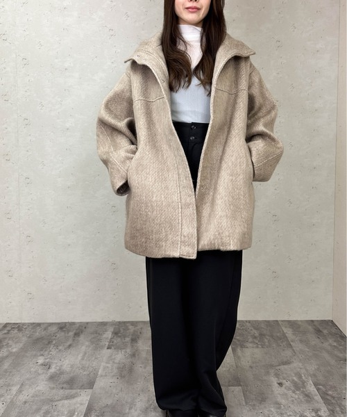 Per sist ence（パーシエンス） ステンカラーコート コート シャギー