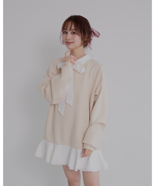 jumelle（ジュメロ） ワンピース ボウタイシャツワンピース : ZOZOTOWN