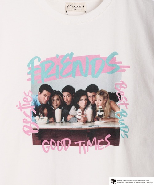 WESTSEA（ウエストシー） tシャツ FRIENDS フォトプリント ロゴ ロンT