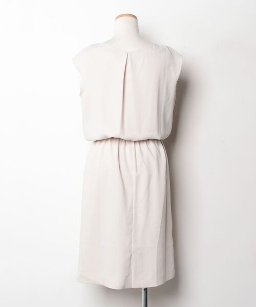 「Mystrada」 ノースリーブワンピース 38 ベージュ レディース_画像2