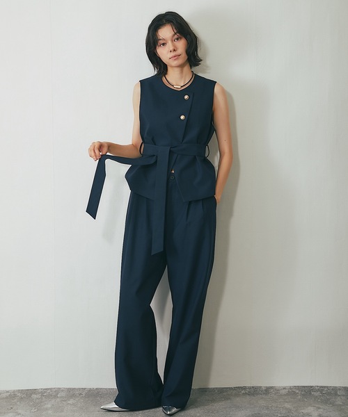 Rii 　UK限定販売レア美品ベルベットトップス&パンツセットアップ SMILE ORCHID（スマイルオーキッド） セットアップ ジレ＆ワイドパンツ