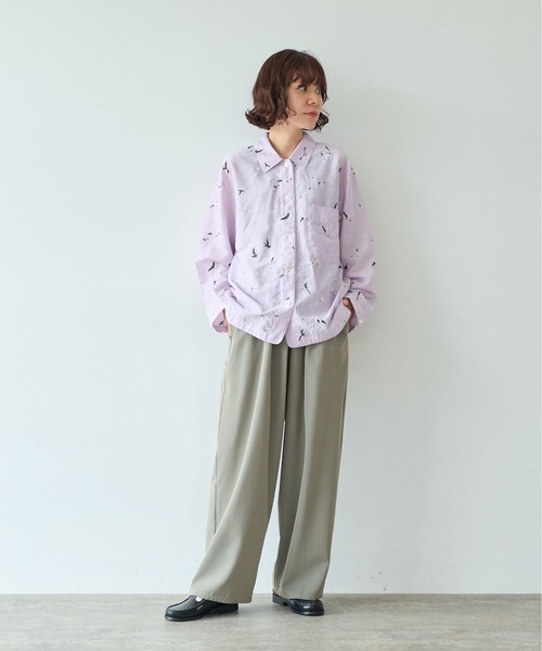 yuni ブラウス シャツ bird刺繍 haori ブラウス レディース : ZOZOTOWN