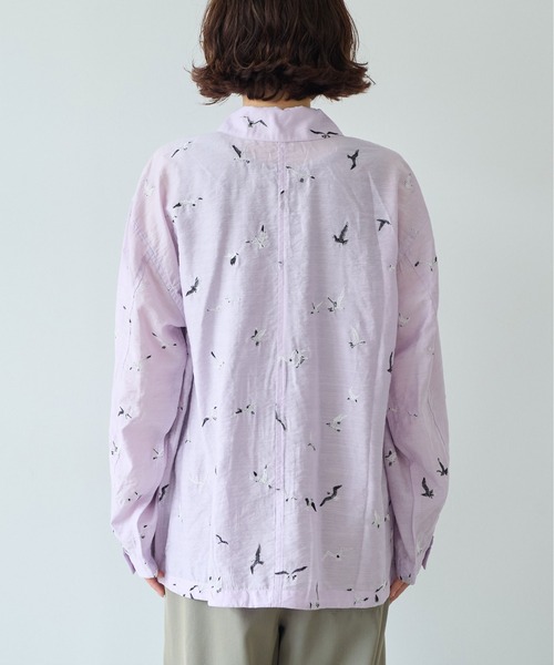 yuni ブラウス シャツ bird刺繍 haori ブラウス レディース : ZOZOTOWN