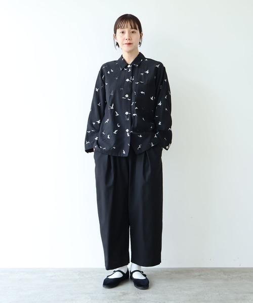 yuni ブラウス シャツ bird刺繍 haori ブラウス レディース : ZOZOTOWN