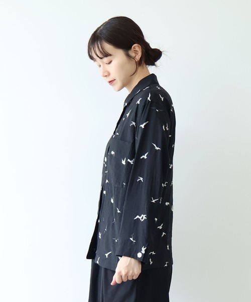 yuni ブラウス シャツ bird刺繍 haori ブラウス レディース : ZOZOTOWN