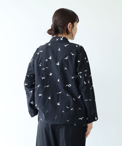 本日最終価格！Yuni bird刺繍haoriブラウス(値札付き) yuni ブラウス シャツ bird刺繍 haori ブラウス レディース : ZOZOTOWN