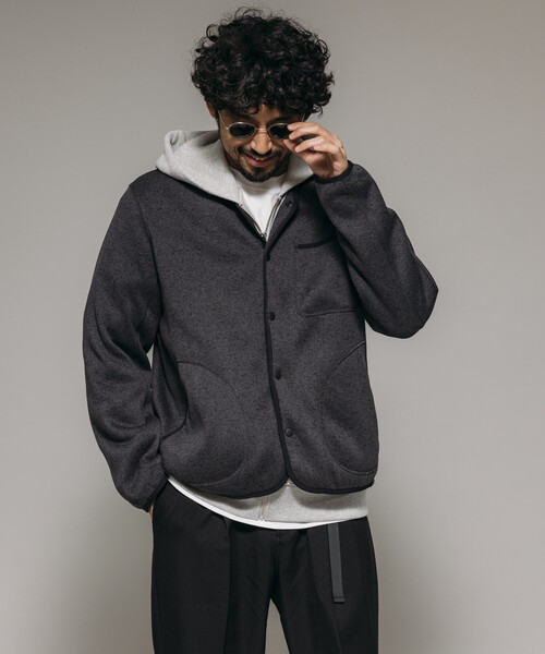 ニット　カーディガン　リラックス　ブラック FREAK'S STORE（フリークスストア） カーディガン FREAK'S STORE