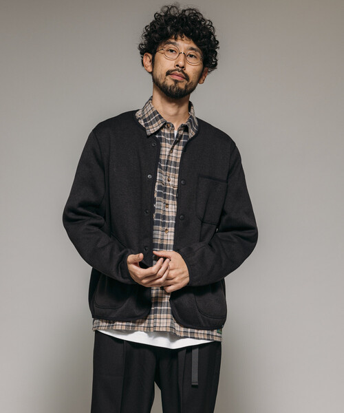 ニット　カーディガン　リラックス　ブラック FREAK'S STORE（フリークスストア） カーディガン リラックスフィット