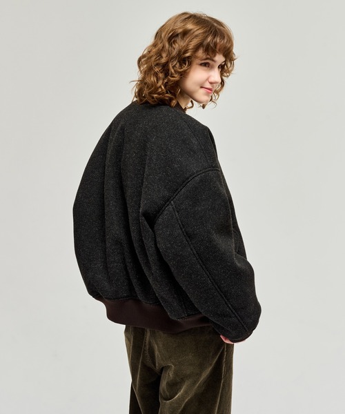 WETTEMPT ブルゾン アウター FUR-COLLARED MELTON FLIGHT JACKET