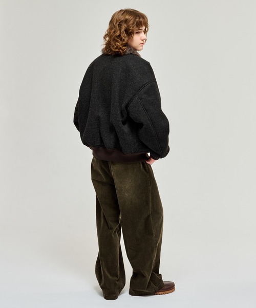 WETTEMPT ブルゾン アウター FUR-COLLARED MELTON FLIGHT JACKET