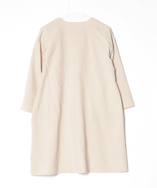 「Khaju」 ノーカラーコート - ベージュ レディース_画像2