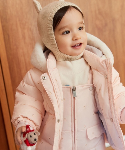 ダウン アウター ボエットフリルダウンジャケット キッズ 子供服
