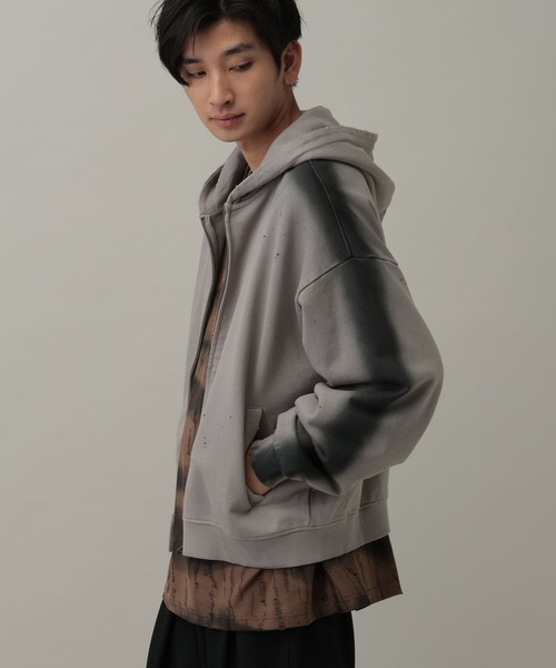 LAND MUSEUM パーカー 「セットアップ可」LAND MUSEUM／スプレージップ