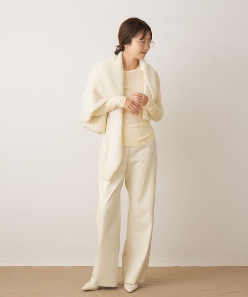 plage（プラージュ） パンツ MY_fake leather easyパンツ レディース