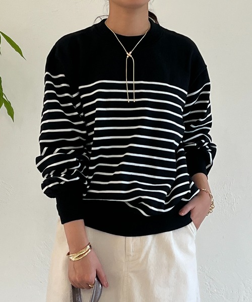 「un dix cors」 長袖ニット FREE グレイッシュベージュ レディース_画像7