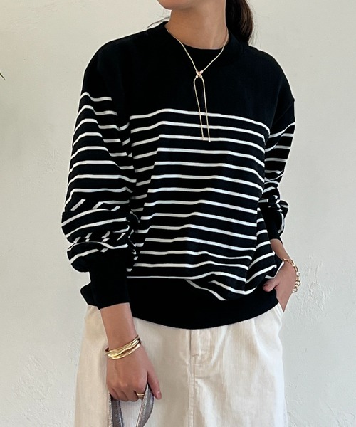 「un dix cors」 長袖ニット FREE グレイッシュベージュ レディース_画像8