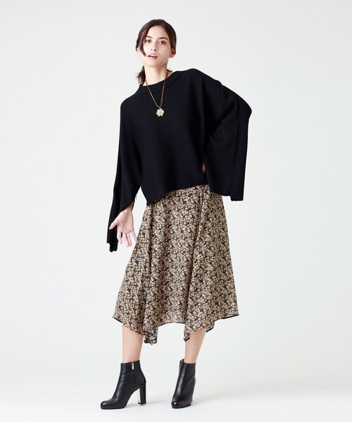 「EPOCA」 長袖ニット 40 ネイビー レディース_画像6