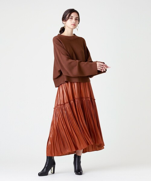 「EPOCA」 長袖ニット 40 ネイビー レディース_画像8