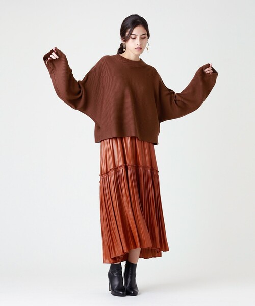 「EPOCA」 長袖ニット 40 ネイビー レディース_画像9